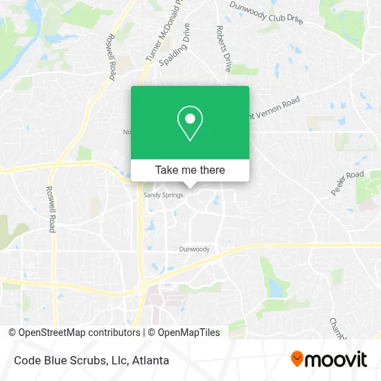 Code Blue Scrubs, Llc map