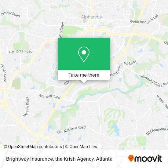 Brightway Insurance, the Krish Agency map
