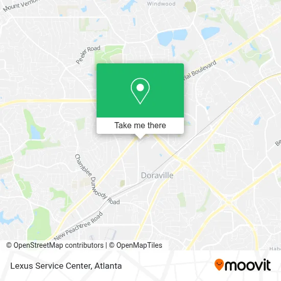 Lexus Service Center map