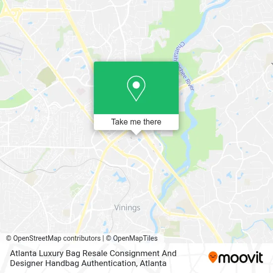 Atlanta Luxury Bag Resale Consignment And Designer Handbag Authentication map