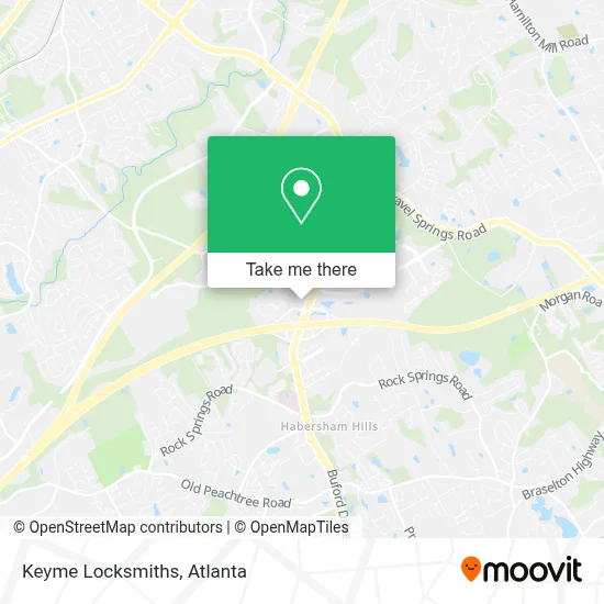 Keyme Locksmiths map