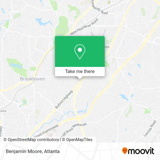 Benjamin Moore map
