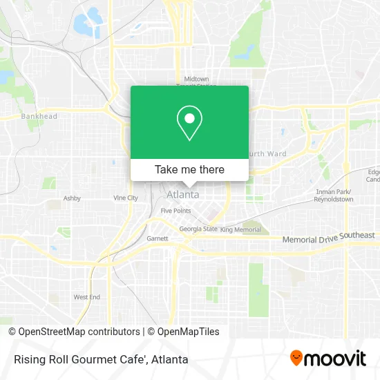 Rising Roll Gourmet Cafe' map