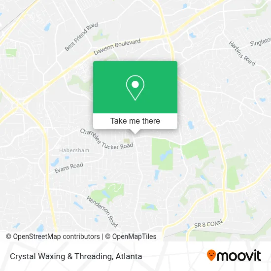 Crystal Waxing & Threading map