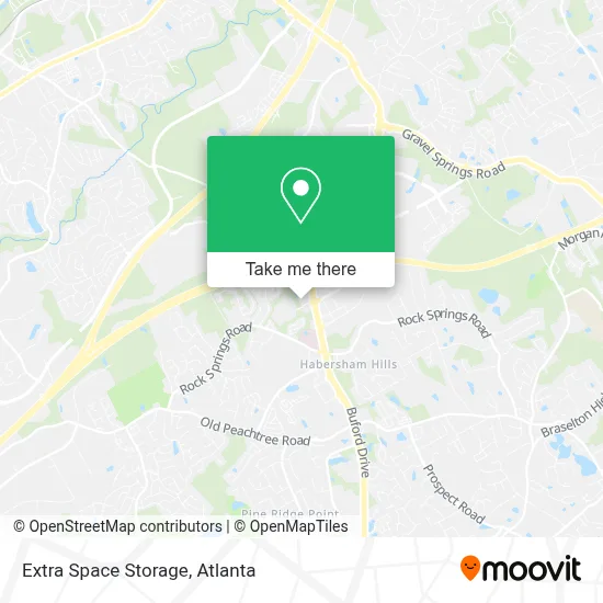 Extra Space Storage map