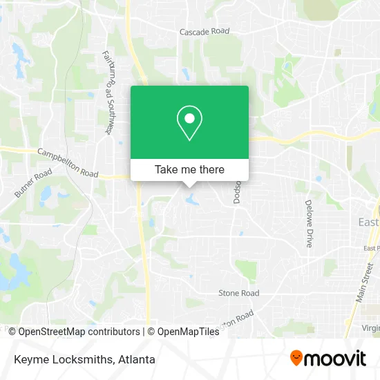 Keyme Locksmiths map