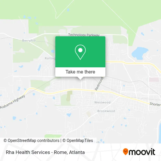 Rha Health Services - Rome map