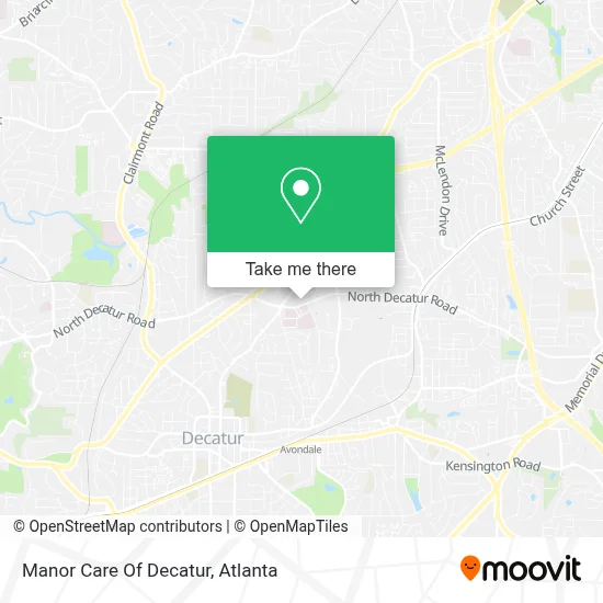 Manor Care Of Decatur map
