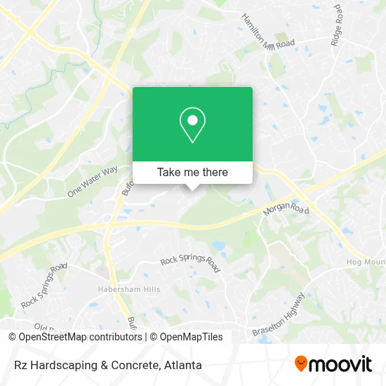 Rz Hardscaping & Concrete map