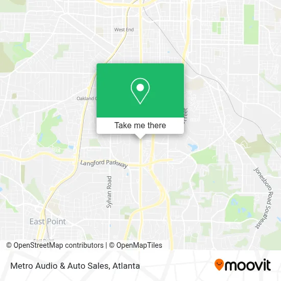 Metro Audio & Auto Sales map