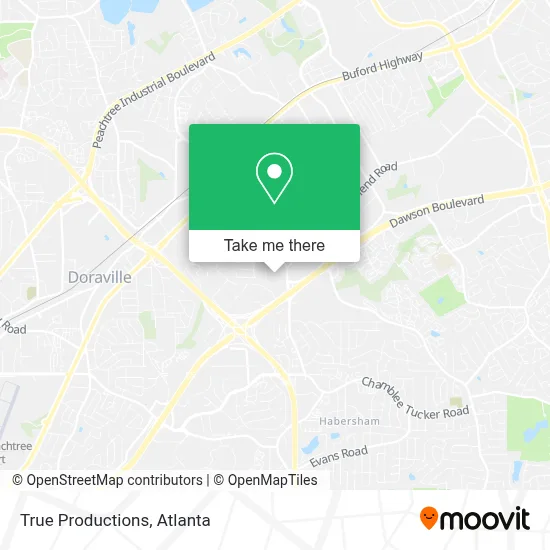 True Productions map