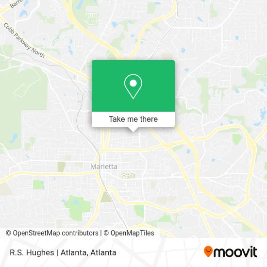 R.S. Hughes | Atlanta map