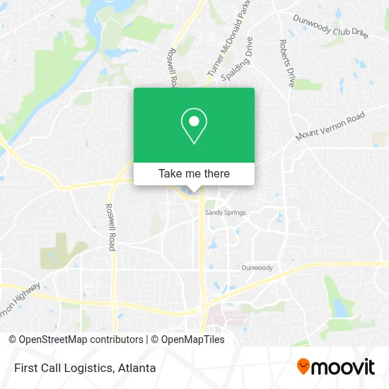 First Call Logistics map
