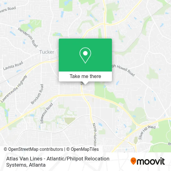 Atlas Van Lines - Atlantic / Philpot Relocation Systems map