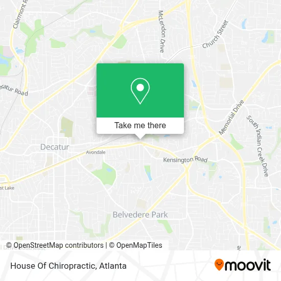 House Of Chiropractic map