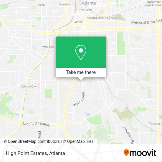 High Point Estates map