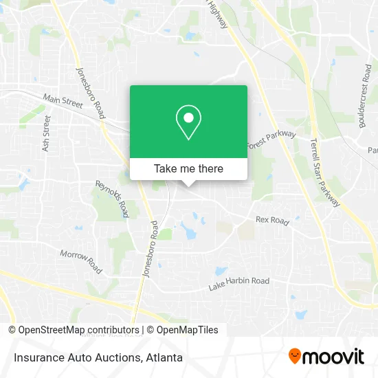 Insurance Auto Auctions map