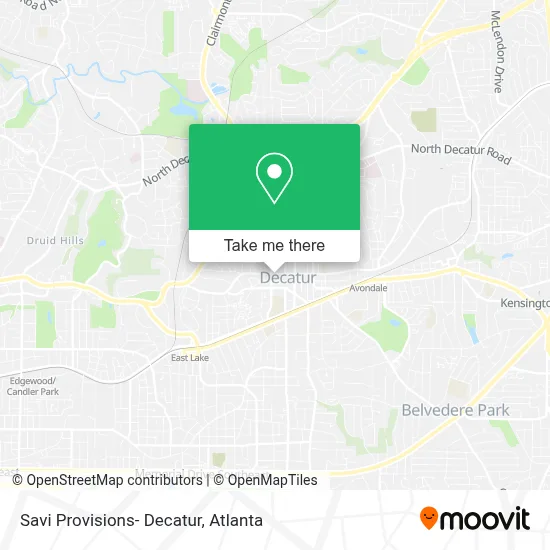 Savi Provisions- Decatur map