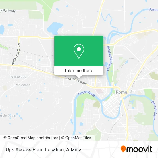 Ups Access Point Location map