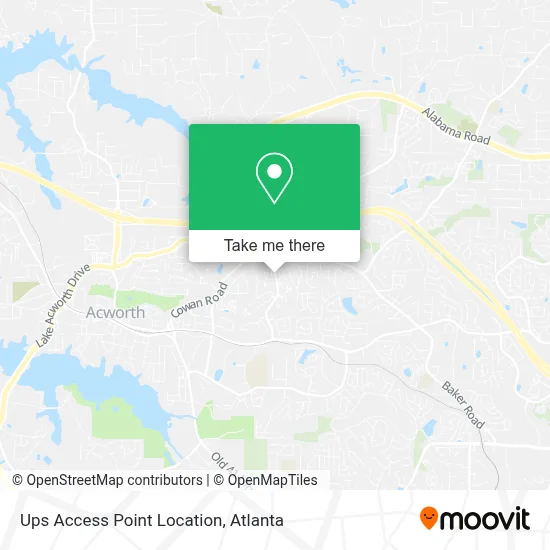 Ups Access Point Location map