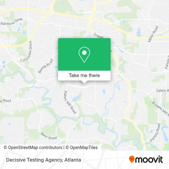Decisive Testing Agency map