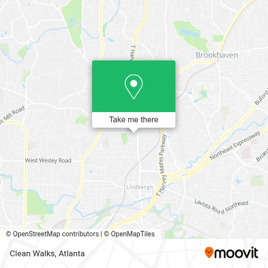 Clean Walks map