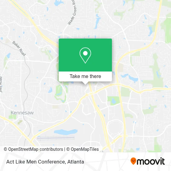 Act Like Men Conference map