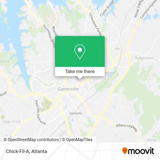 Chick-Fil-A map