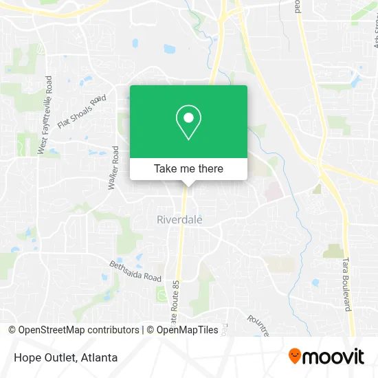 Hope Outlet map