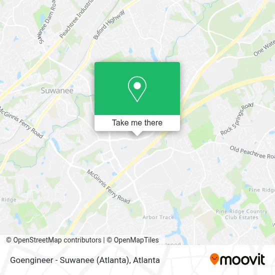 Goengineer - Suwanee (Atlanta) map