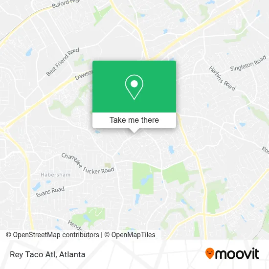 Rey Taco Atl map