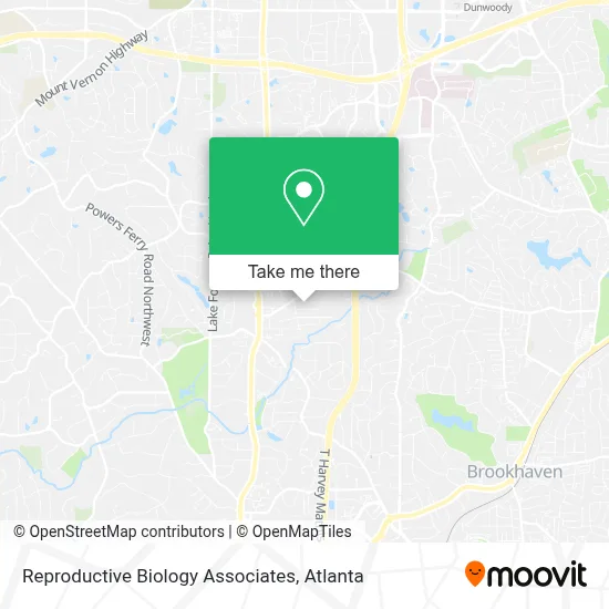 Reproductive Biology Associates map