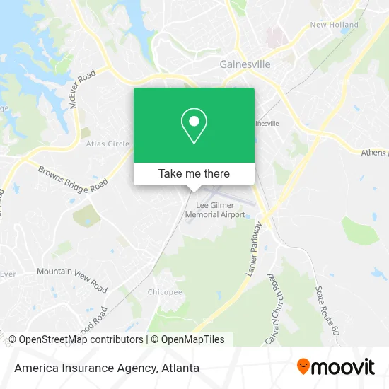 America Insurance Agency map