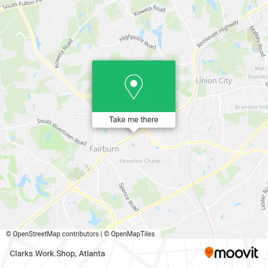 Clarks.Work.Shop map