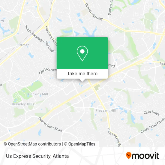 Us Express Security map