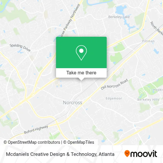 Mcdaniels Creative Design & Technology map