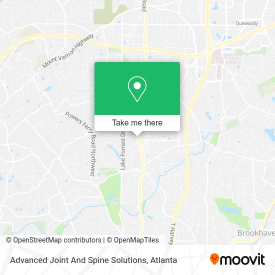 Advanced Joint And Spine Solutions map