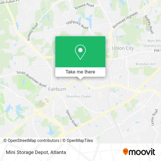 Mini Storage Depot map