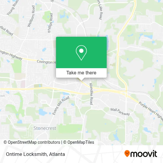 Ontime Locksmith map
