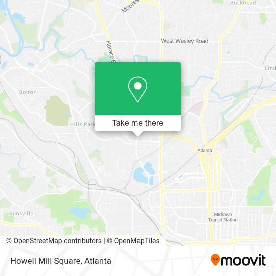 Howell Mill Square map