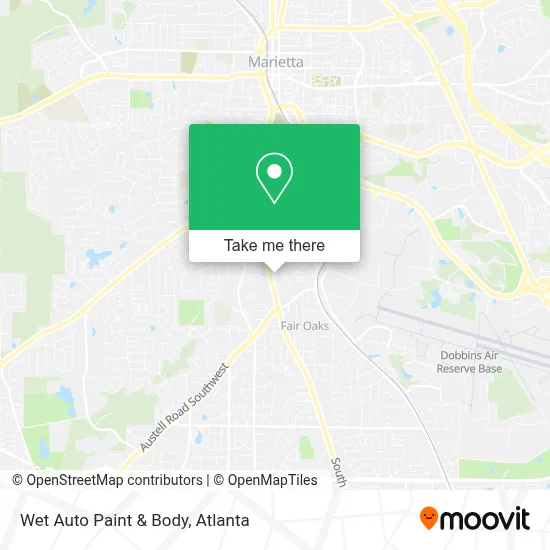 Wet Auto Paint & Body map
