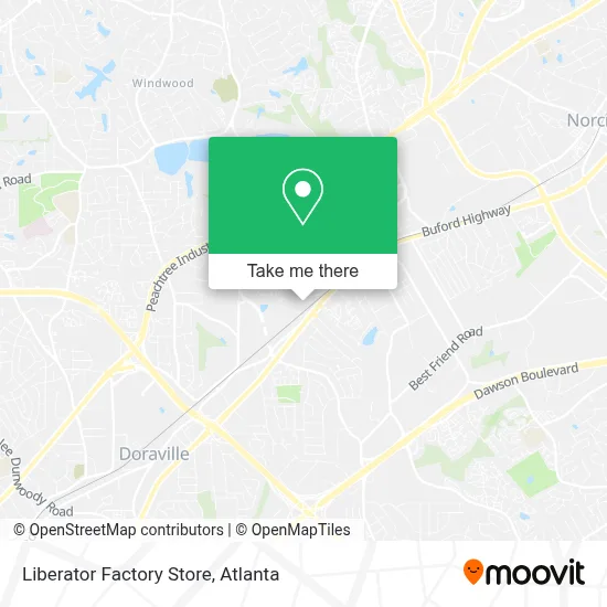 Liberator Factory Store map
