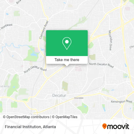 Financial Institution map