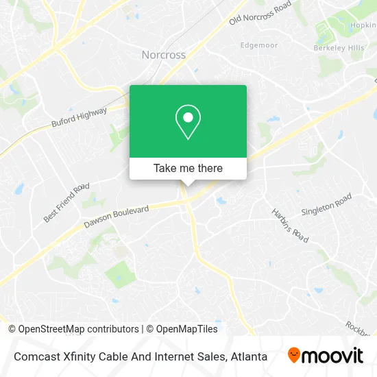 Comcast Xfinity Cable And Internet Sales map