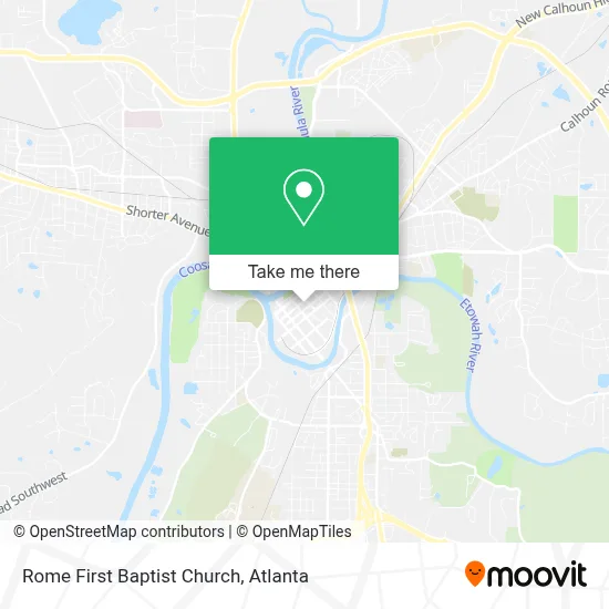Rome First Baptist Church map