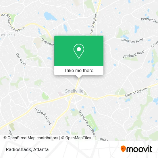 Radioshack map