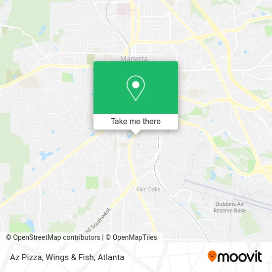 Az Pizza, Wings & Fish map