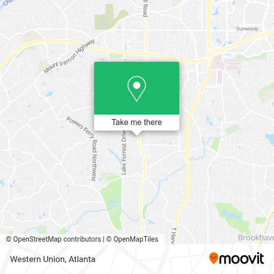 Western Union map