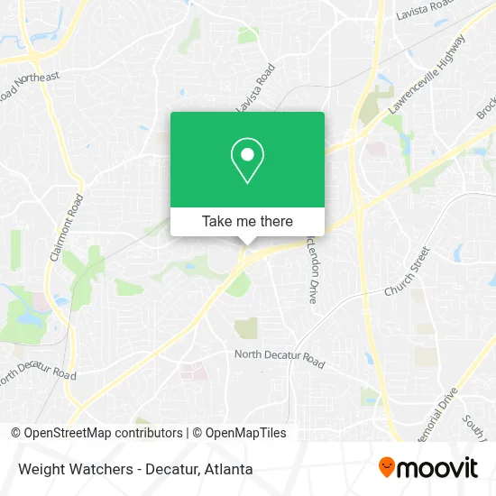 Weight Watchers - Decatur map