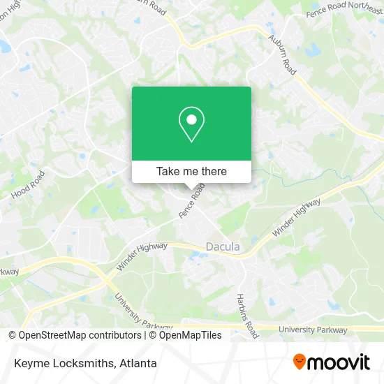 Keyme Locksmiths map